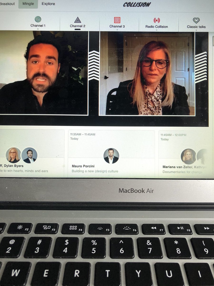 Logging into #CollisionfromHome today - so much incredible content! Listening to <a href="/Spotify/">Spotify</a> now