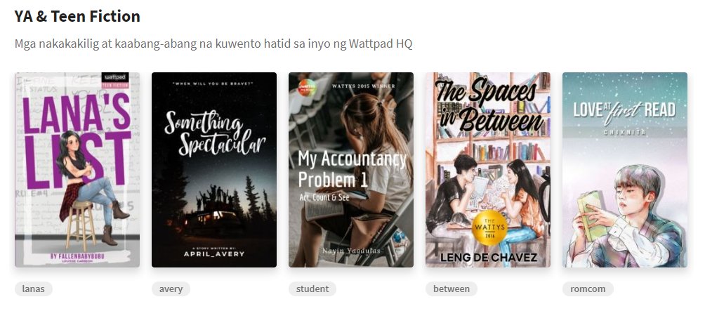 Saw it na rin sa Wattpad home ko! :'> Our stories our recommended by Wattpad HQ YA & Teen Fiction~Mga nakakakilig at kaabang-abang na kuwento hatid sa inyo ng Wattpad HQ #LanasList #SomethingSpectacular #MyAccountancyProblem #TSIB #LoveAtFirstRead