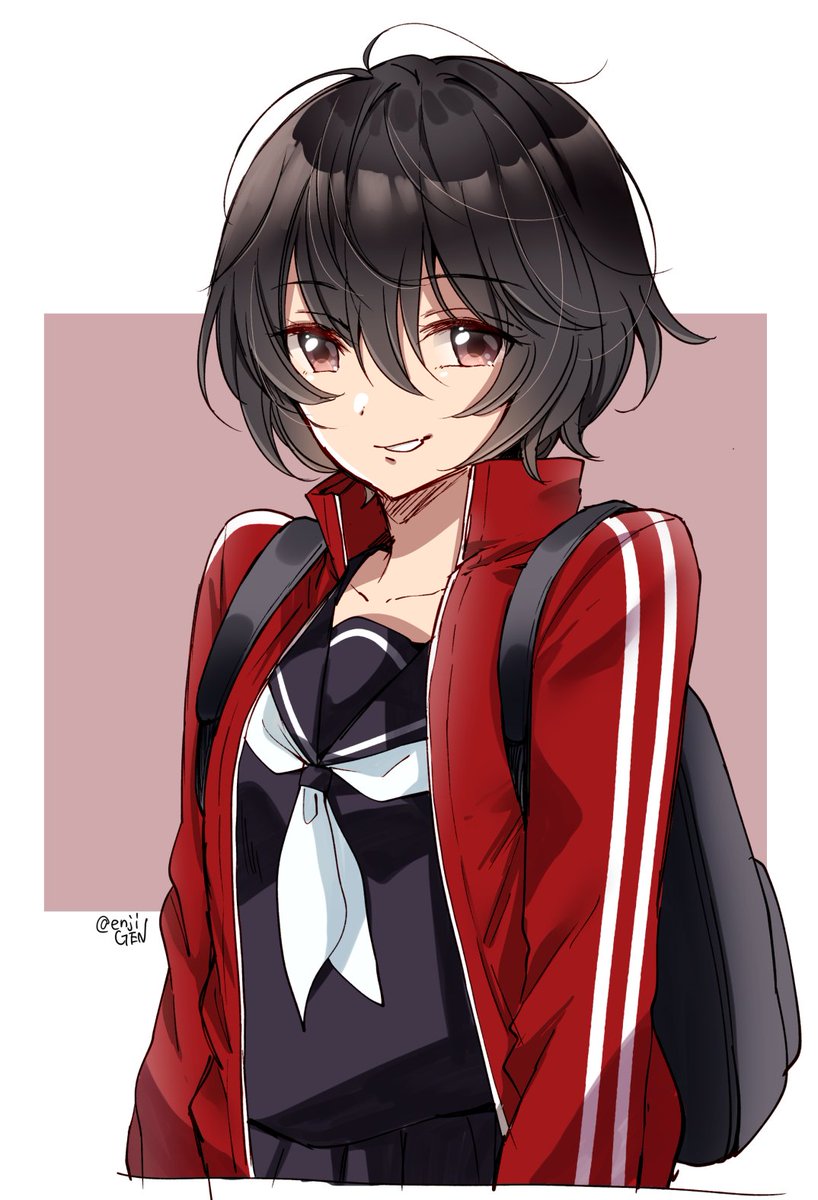 ジャージちゃん 源 原稿中 のイラスト