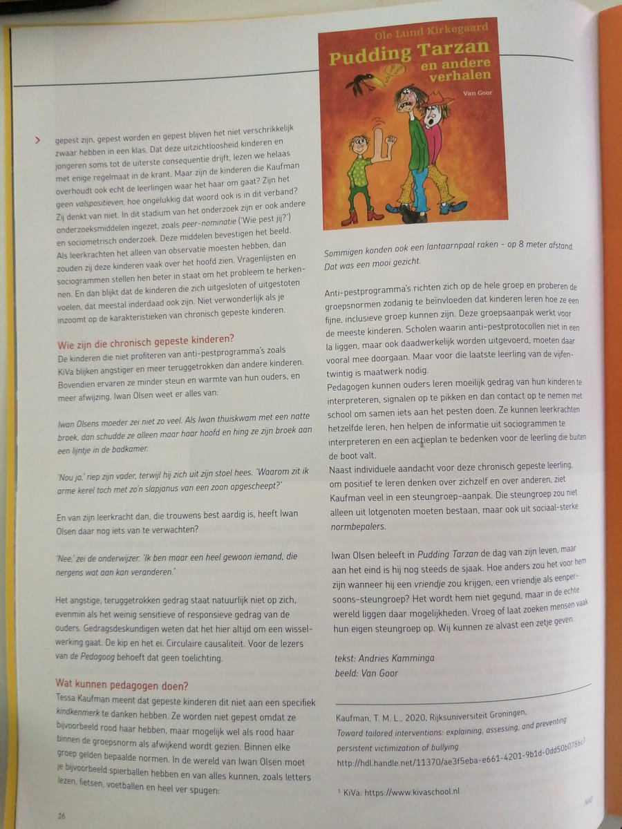 Leuk stuk in de #Pedagoog: over mijn proefschrift over chronische slachtoffers, en wat dat met kinderboek Pudding Tarzan te maken heeft. <a href="/depedagoog/">De Pedagoog</a> @rug_gmw <a href="/andrieskamminga/">Andries Kamminga</a>