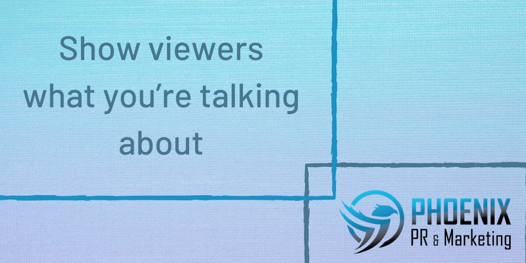 PhxPRMarketing's tweet photo. Our #TuesdayTip this week continues our series on preparing for a TV appearance. Because TV is so visual, use tons of props or people doing something to demonstrate or promote your product or service.
#tiptuesday #televisionappearances #phoenixpr #publicrelations #prphoenix https://t.co/aEasXfvKYX