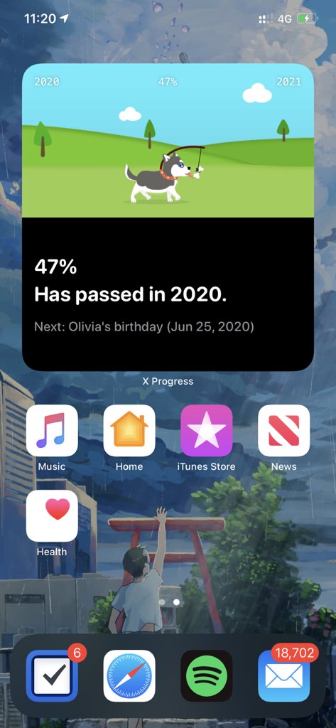 roczhang9673's tweet image. Try the iOS 14 WidgetKit with my old X Progress app, is the first thing I did after work today.🤔 It was funny!
(And using UIViewRepresentable in WidgetKit will cause a runtime crash)

#iOS14 #WidgetKit