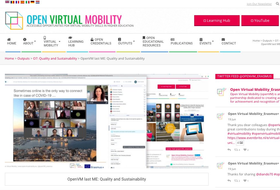If you missed our last multiplier event last Friday, here is the summary with links to the recording of the session: openvirtualmobility.eu/outputs/4167-o… cc <a href="/EADTU/">EADTU</a> <a href="/mediendidaktik/">Ilona Buchem</a> <a href="/gemturfer/">Gemma Tur</a> <a href="/diando70/">Dr. Diana Andone</a> <a href="/jkwebtec/">jkwebtec</a> <a href="/AntonellaPoce/">Antonella Poce</a> <a href="/amendoonia/">Francesca</a> <a href="/gecasa21/">GERARD CASANOVA</a> @DebJArnold <a href="/firssova/">Olga Firssova</a> <a href="/krajagopal/">Kamakshi Rajagopal</a> <a href="/joinBestr/">Bestr</a>