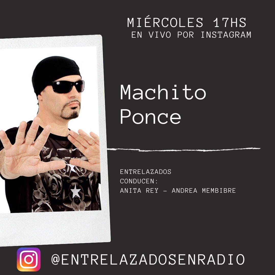 entrelazadosok's tweet photo. #EnVIVO por Instagram @entrelazadosenradio
⏰ #Miércoles 17hs.
Las mejores noticias de la mano de @anilocutora @AndyMemb
👉 Entrevistamos #MachitoPonce @machitoponceok. recordar los ‘90 frases como “Ponte a brincar” “Es hora de hacer temblar las paredes” y “Samantha #Sumate https://t.co/LNjuWWklXV