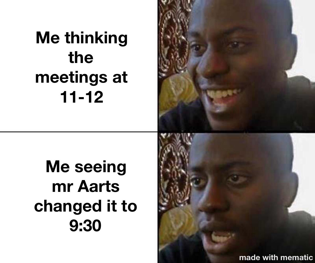 MrCAarts's tweet photo. Each year I give students @alcdsb_rosa an assignment to make a meme about me, or the school year. So far, this year’s submissions have not disappointed!
#HoRoGrad2020 https://t.co/PrhlHTy19m