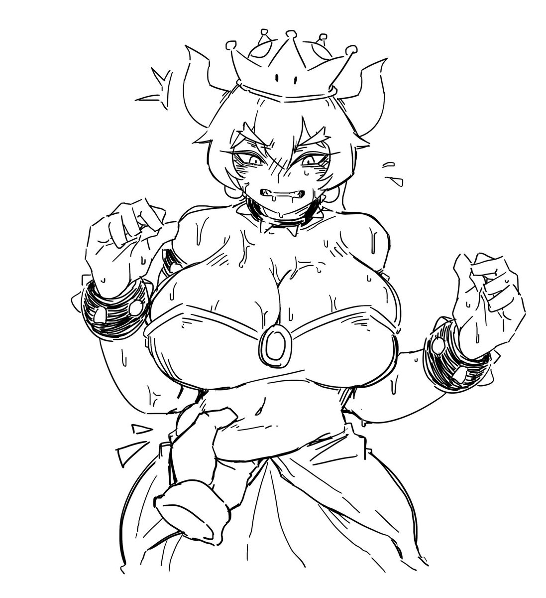 Actually I draw bowsette whenever I got a terrible slump with drawing.

Also I get a slump very often...? 