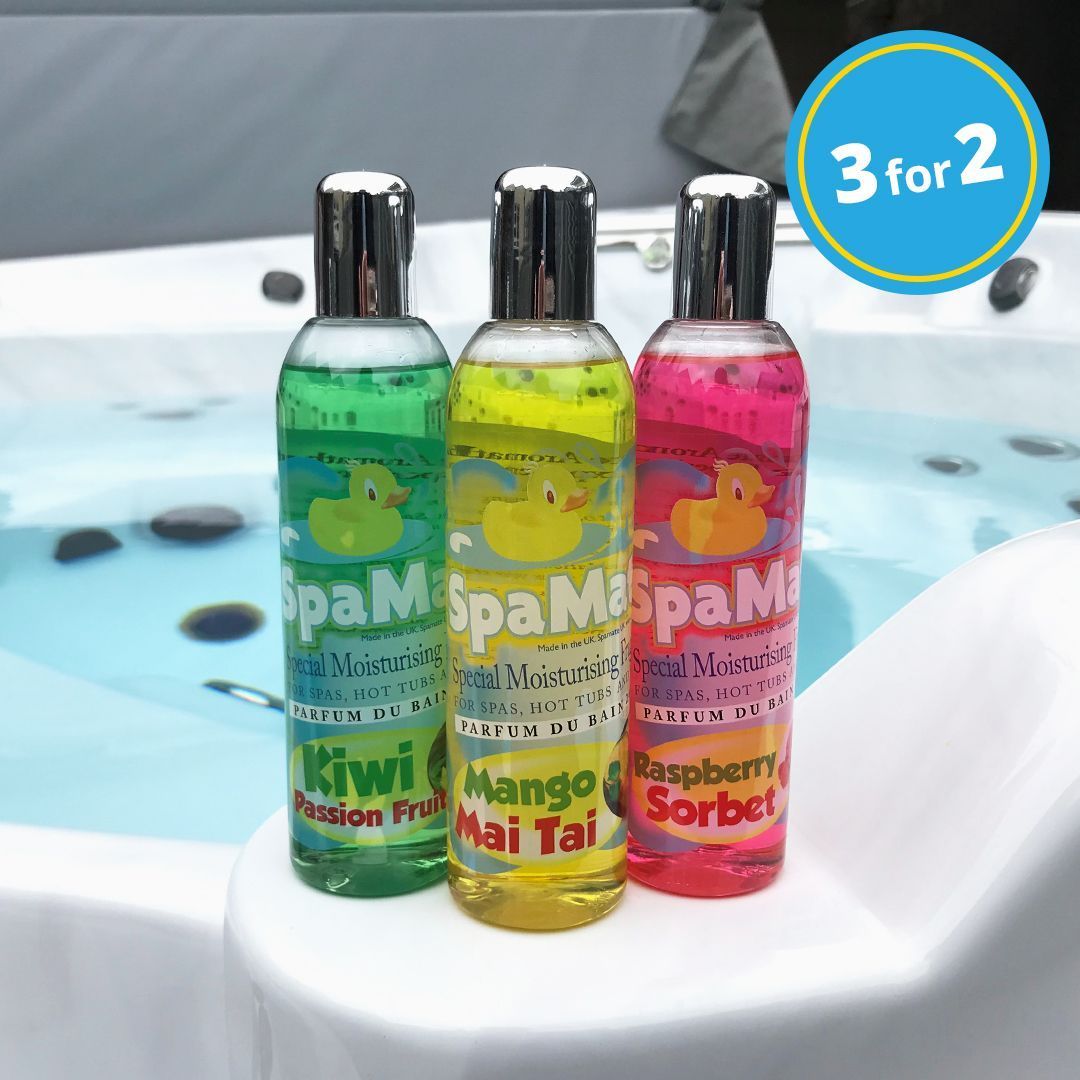 Check out our flavours of the month 😍

Get all three of these aromatherapy fragrances for the price of two! The essential oils in these fruity favourites make your hot tub smell amazing, whilst lifting your mood and relieving any niggles and pains. 📲  buff.ly/3est7Hp
