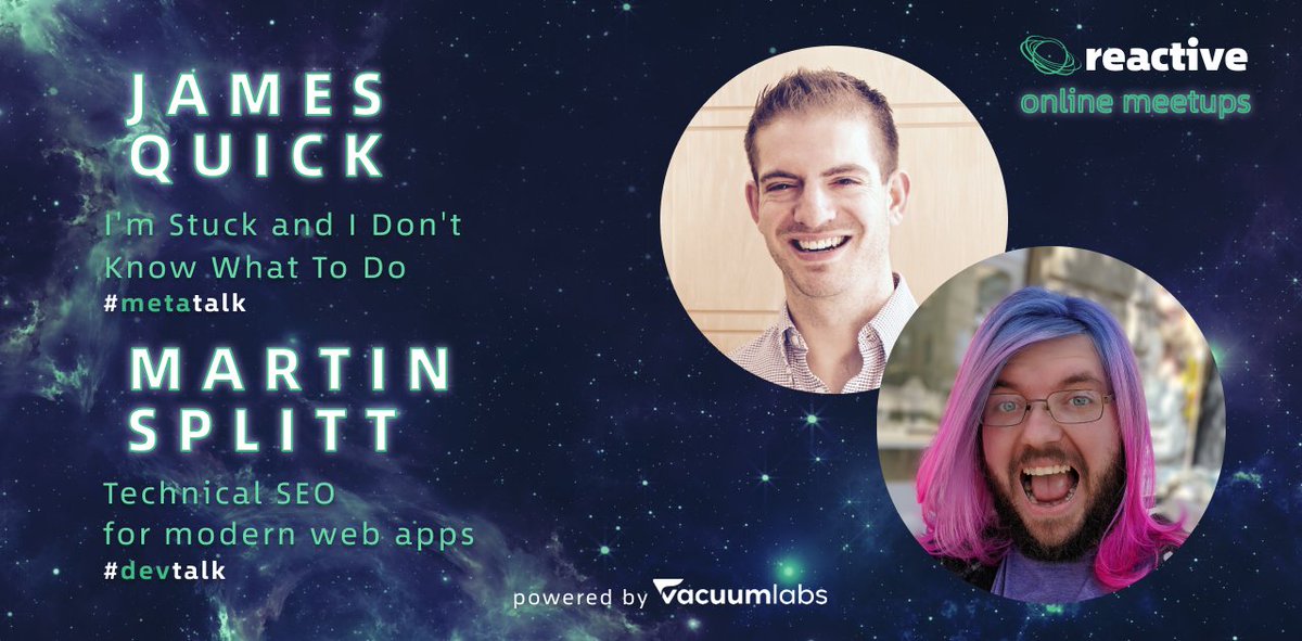 ReactiveMeetups's tweet photo. We start in about an hour⏰
Get yourself ready and join us together with our speakers . @jamesqquick and . @g33konaut at 7pm CEST via
👉https://t.co/5qx0ubdKh6
Looking forward!
#MIKI💚YOU #goreactive #reactivemeetup #reactivegoesonline https://t.co/uCOJSlrZ1T