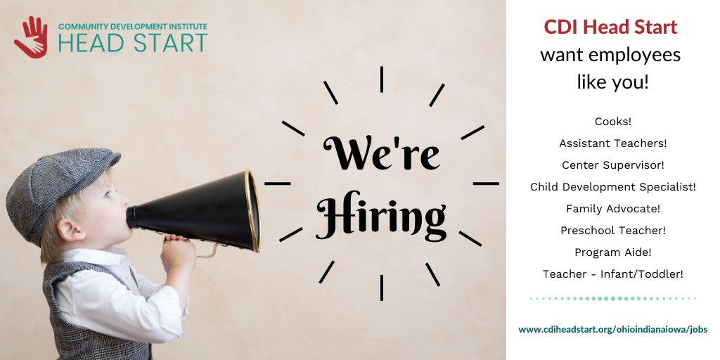 CDI Head Start Careers (@CDIHS_Careers) / Posts / X