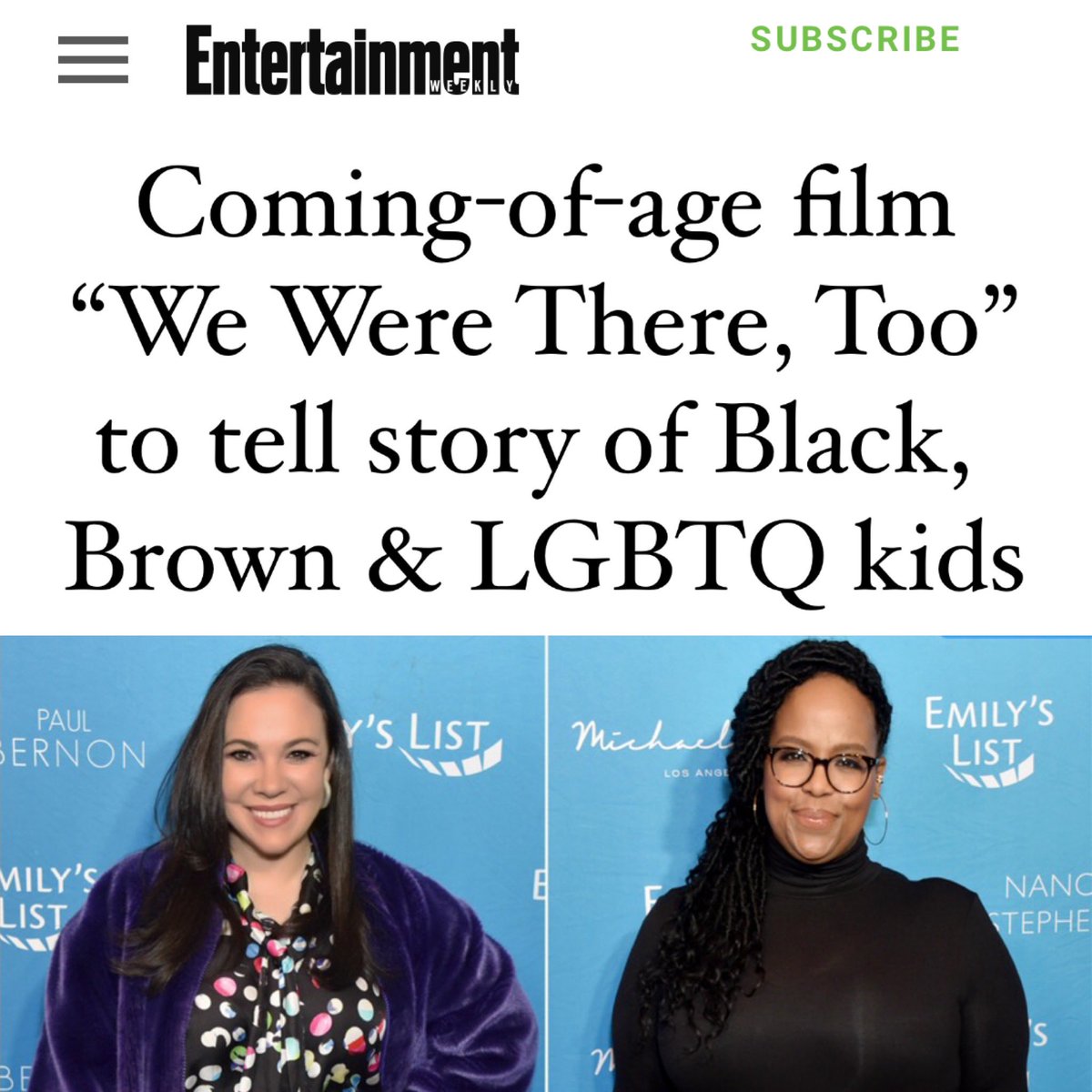 everythingloria's tweet photo. I’m so glad it’s in print or else I would not believe it. The power of joy, will, hard work and two women of color determined to make BIPOC &amp; LGBTQ the LEADS! The narrative is being rewritten, y’all! Dreams coming true. https://t.co/3lI5jW4UTo