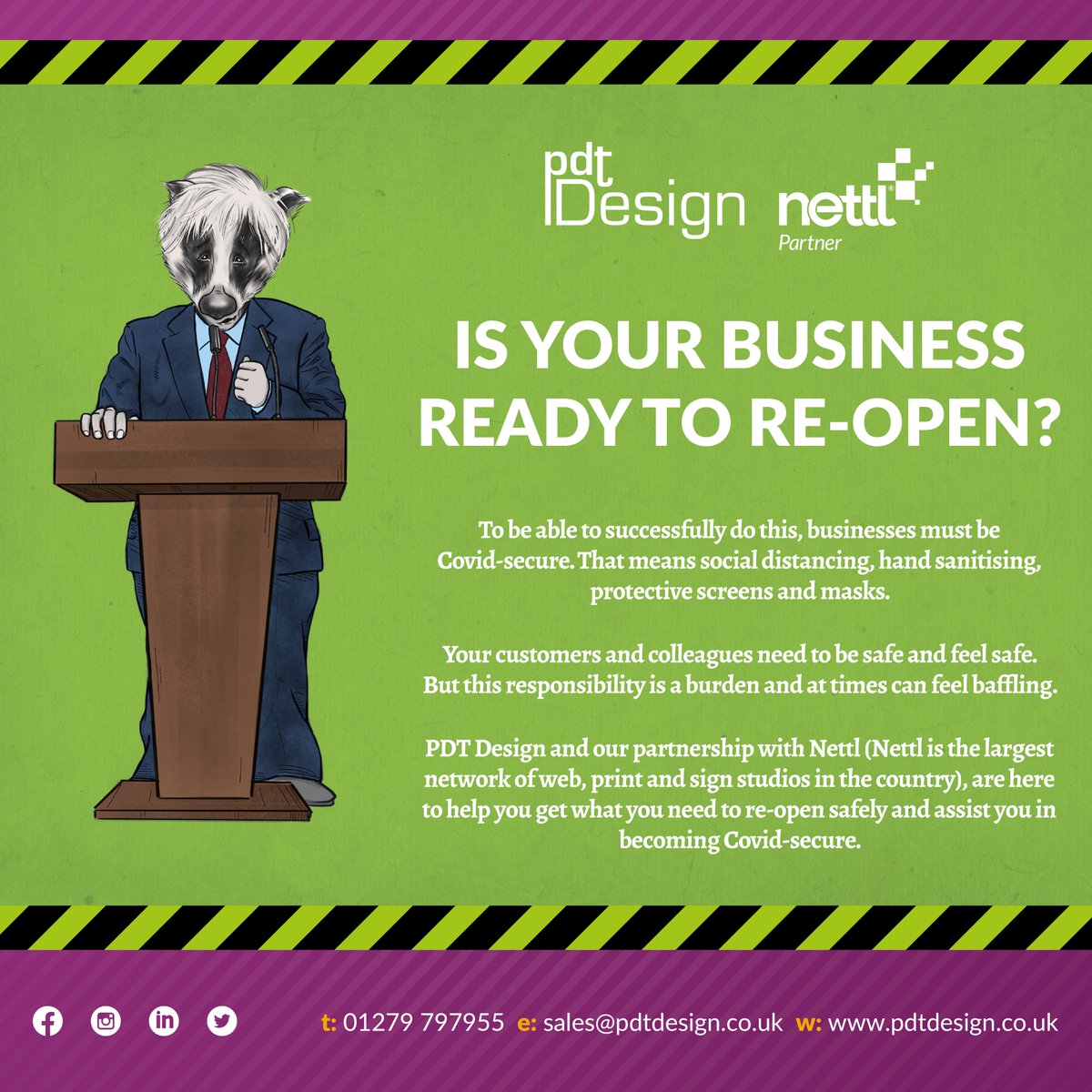 PDTDesign's tweet photo. Is your business ready to re-open? are you Covid-secure? We’ve put together a collection of products in what we call Prevent &amp; Protect, so you can get ready to re-open in a safe and practical way. Download the guide below:

https://t.co/xvz7vMcSon https://t.co/RWjwkylLrY