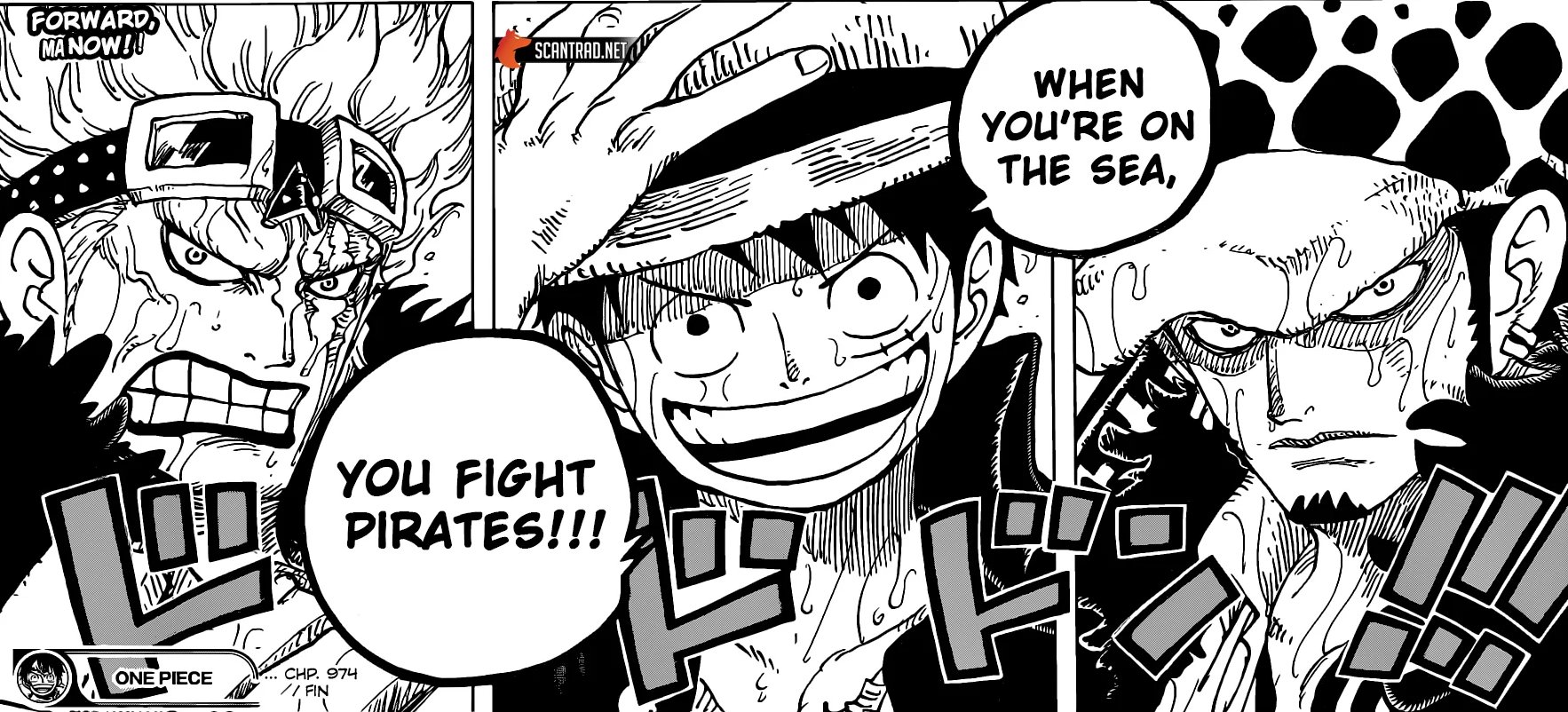 One Piece Trash Minor One Piece Anime Spoilers I Did A Panel Redraw Of Chapter 974 Its Actually Really Really Hard Drawing Luffy With His Characteristic Facial Features While