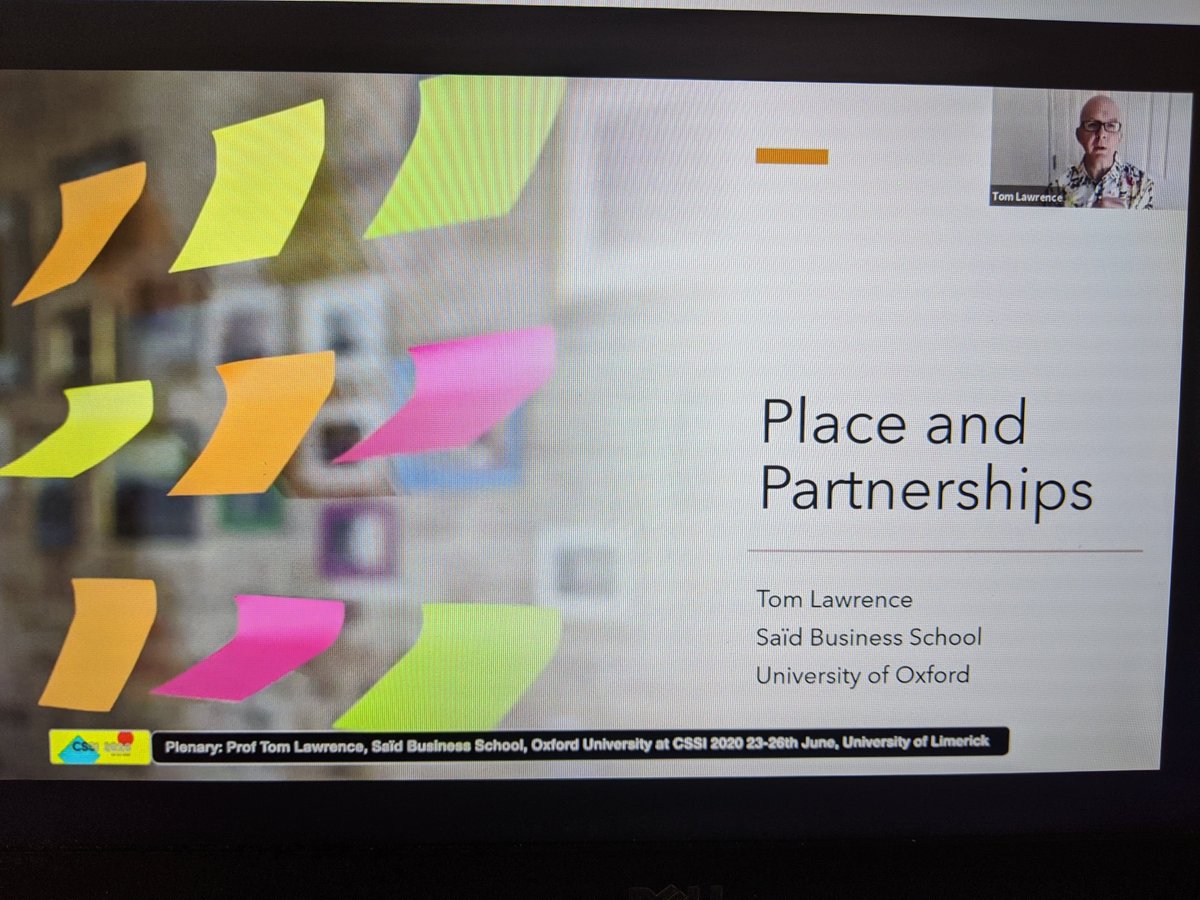 #CSSI2020 Keynote: with Professor Tom Lawrence