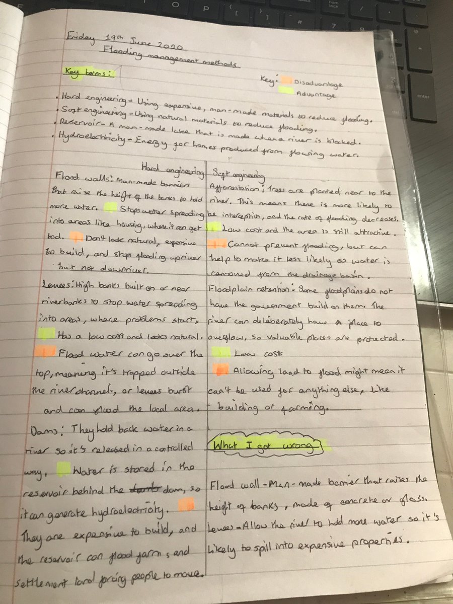 GeogHurlingham's tweet photo. Some great work by THA geographers last week! Year 7 were studying different methods of flood management. Beautiful work here by Jordan and Meron - well done! @TheHurlinghamAc #homelearning #studentwork #Year7 #flooding https://t.co/uIkl3Xpxwk