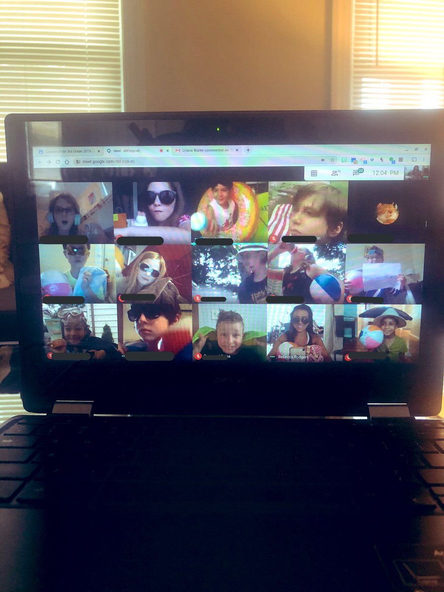 MrsMontanari's tweet photo. Our last day of school we decided to virtually go to the beach! I will miss this group of smiling faces so much! Have a fantastic summer my friends of 3R!! https://t.co/a1d7mKGU59