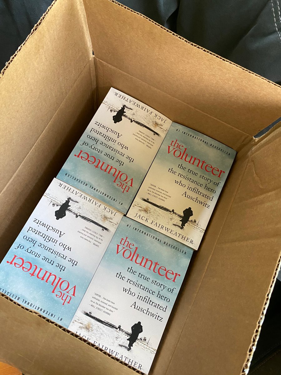 One of the joys of writing: opening the box from the publisher containing books straight off the press.