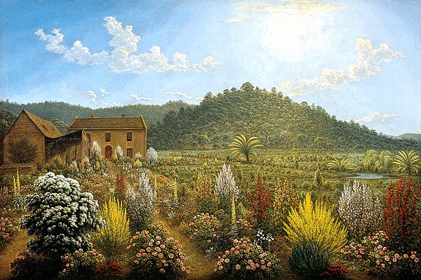 #JohnMackie1925 <a href="/BarnesSociety/">WilliamBarnesSociety</a> 

Gi’e I a gearden gay wi’ flowers,
     Zweet Williams, pinks, an’ hollyhocks,
Where I can work in evenen hours,
     Mid scent o’ rwoses, wall-flowers, stocks.
          Noo happier man than I be vound
          Whilst I do tend my gearden ground