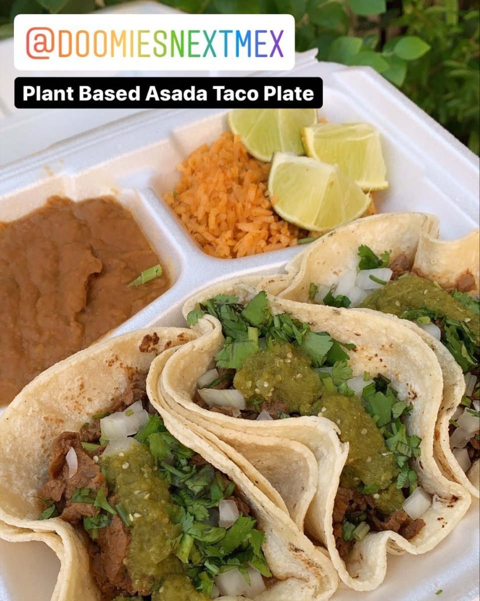 DoomiesNextMex's tweet photo. โจ If you're in #EastLA please consider our baby sis spot #NextMexExpress ๐ฎ 7 #vegan meats to choose from ๐ฑ Also @doomies famous desserts by #DasBaker sold slightly cheaper outta this #CityTerrace location ๐ฐ Open Daily โจ
Take care & stay safe ๐
๐ @villain_anahata ๐ธ
#lafood https://t.co/MbsqMHo0Ge