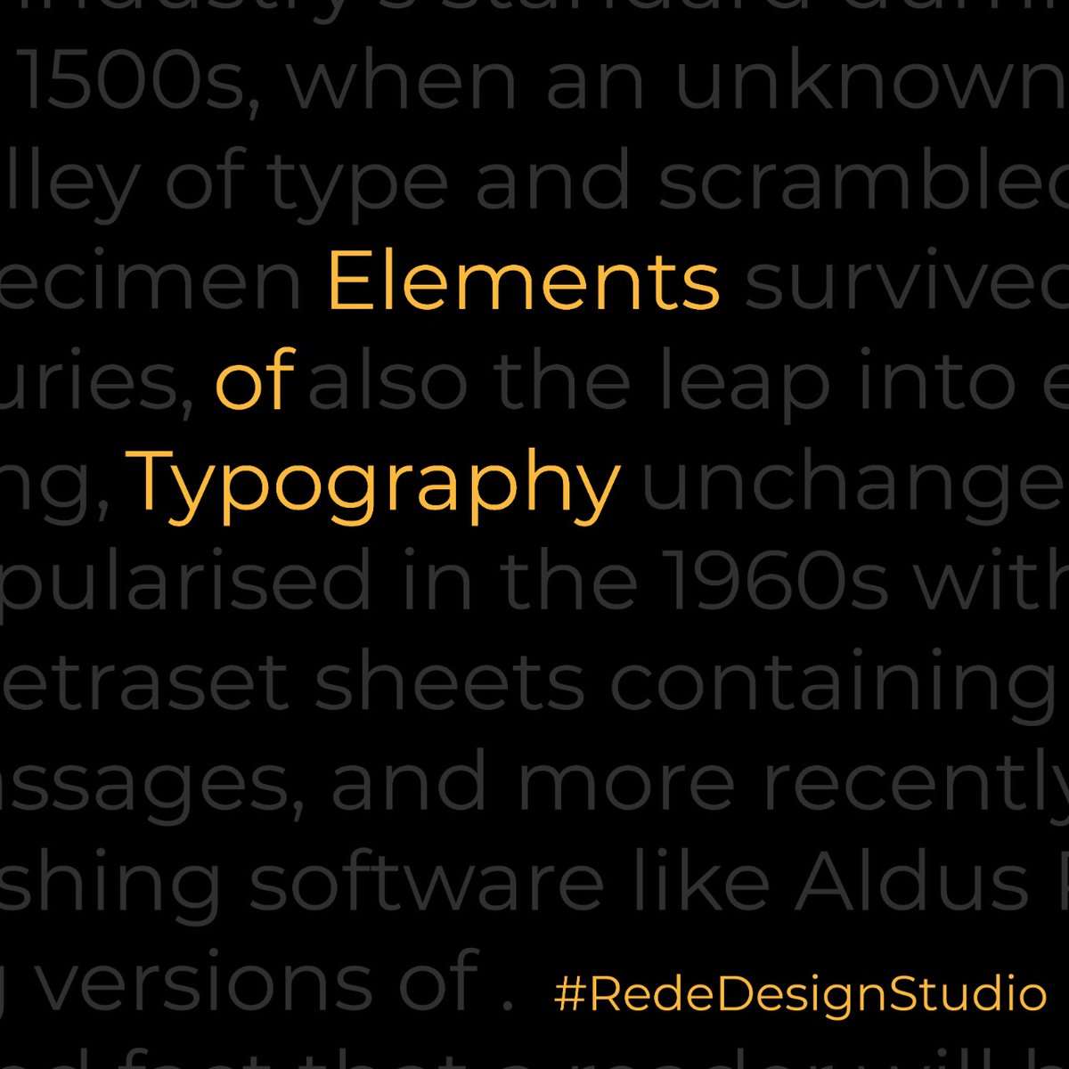 rede_studio's tweet photo. Typographical principles aren’t just arbitrary aesthetic philosophies some pretentious design student made up, they are techniques to help you present your ideas to viewers and get the most out of each word
#elementsoftypographicstyle #type #typography #designers #typographists https://t.co/XJmKegcVtj