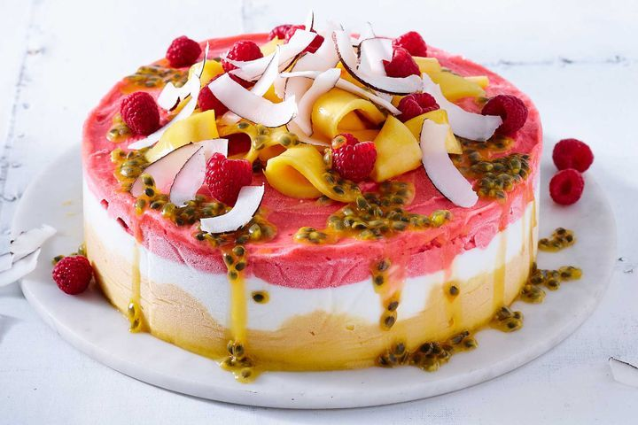teru tendo: mango raspberry mousse cake