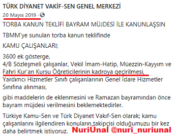 Fahri/Geçici Öğreticilerin Kadro Talepleri Karşılanmalıdır.
 
<a href="/tcbestepe/">T.C. Cumhurbaşkanlığı</a>
#FahriÖğreticilerMağdur
@sevdas_van