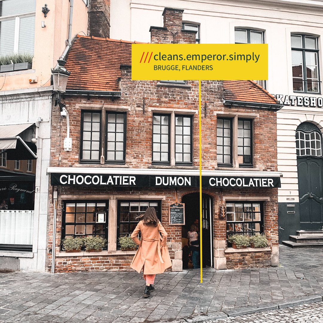 Chocolate shop in Bruges at ///cleans.emperor.simply