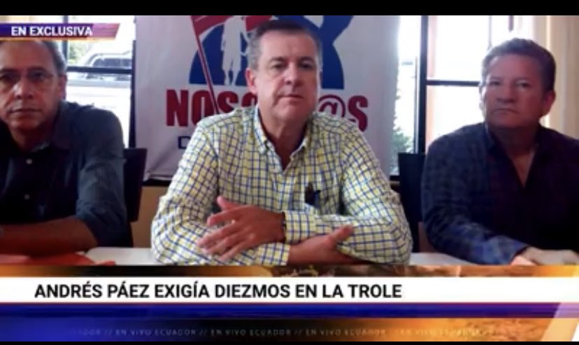 RutaKritica's tweet photo. 🔴 CORRUPCIÓN!! El binomio de @LassoGuillermo, el diezmero @andrespaezec denunciado aquí por sus “colegas” a quien exigía con amenazas los pagos, lo cual prueba de qué vive y a qué se dedica quien recibe donaciones desde paraísos fiscales 👇🏾

https://t.co/VLK4BZb8PN https://t.co/jSKqrnJtlF
