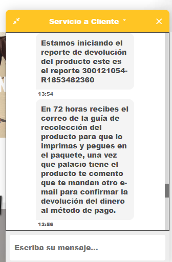DeividNCQ's tweet photo. @palaciohierro Pues ya va una semana y sigo sin recibir el dichoso numero de guía. Un mes intentando arreglar su incompetencia.....cuánto tiempo más? PESIMO SERVICIO https://t.co/WbxnZMKGmB