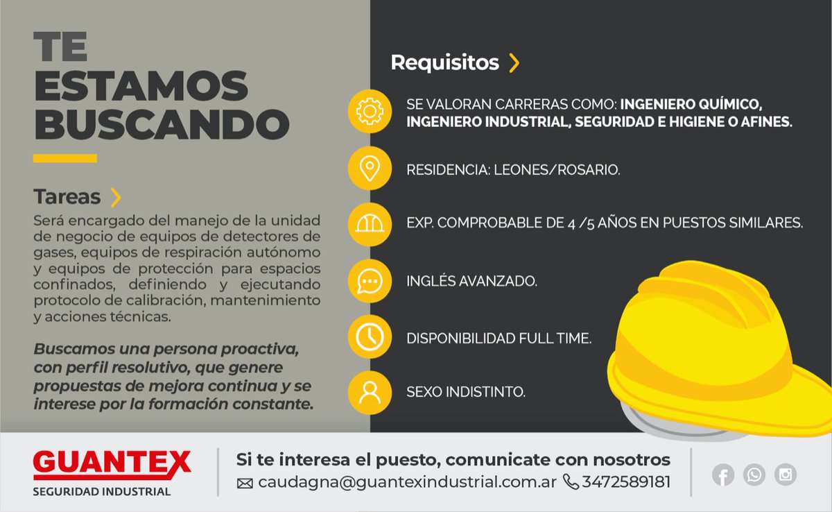 Oportunidad Laboral!