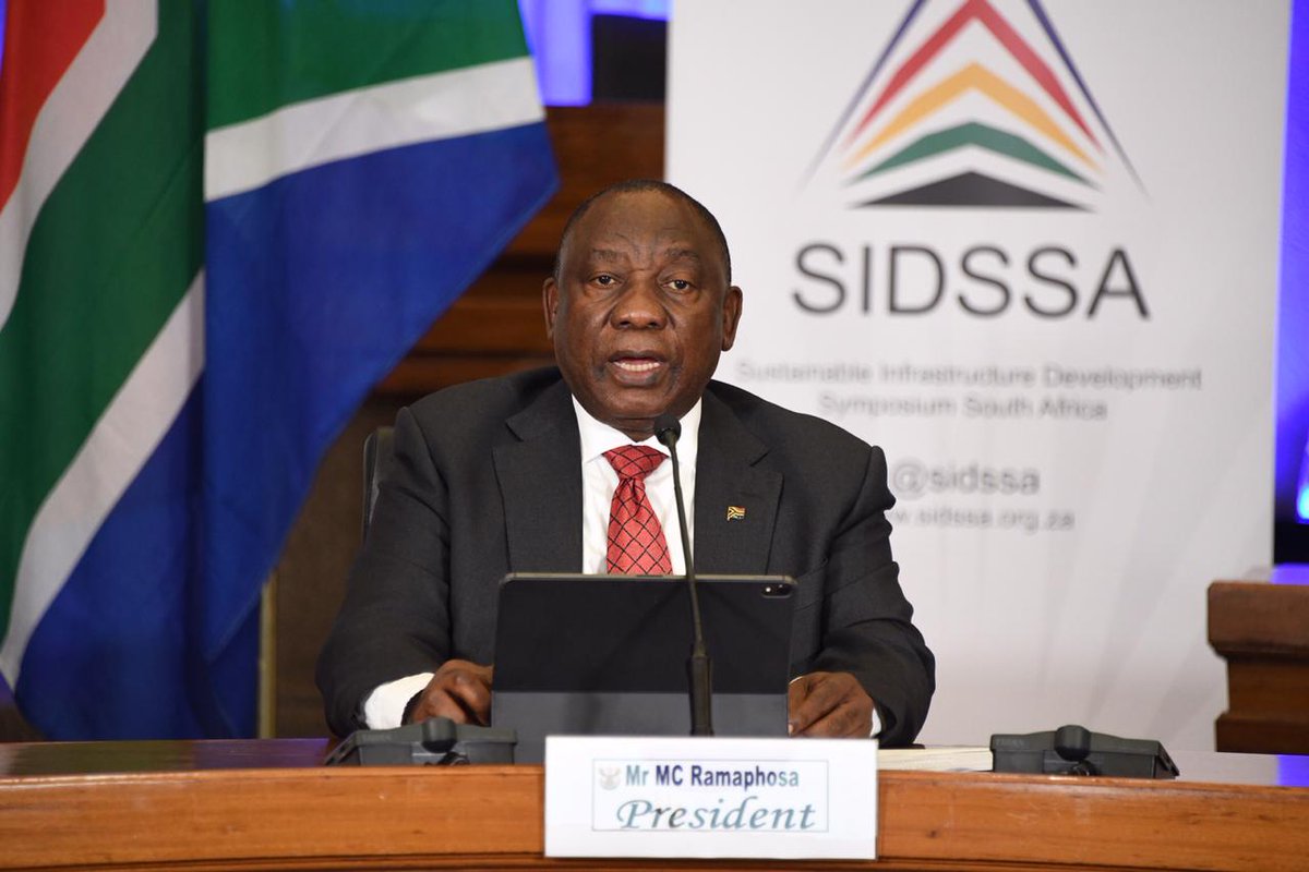 'Infrastructure investment is also an important signal to the economy that investment and expansion is happening, which improves consumer and business confidence, leading to increased economic activity.'- President @CyrilRamaphosa #SIDSSA2020