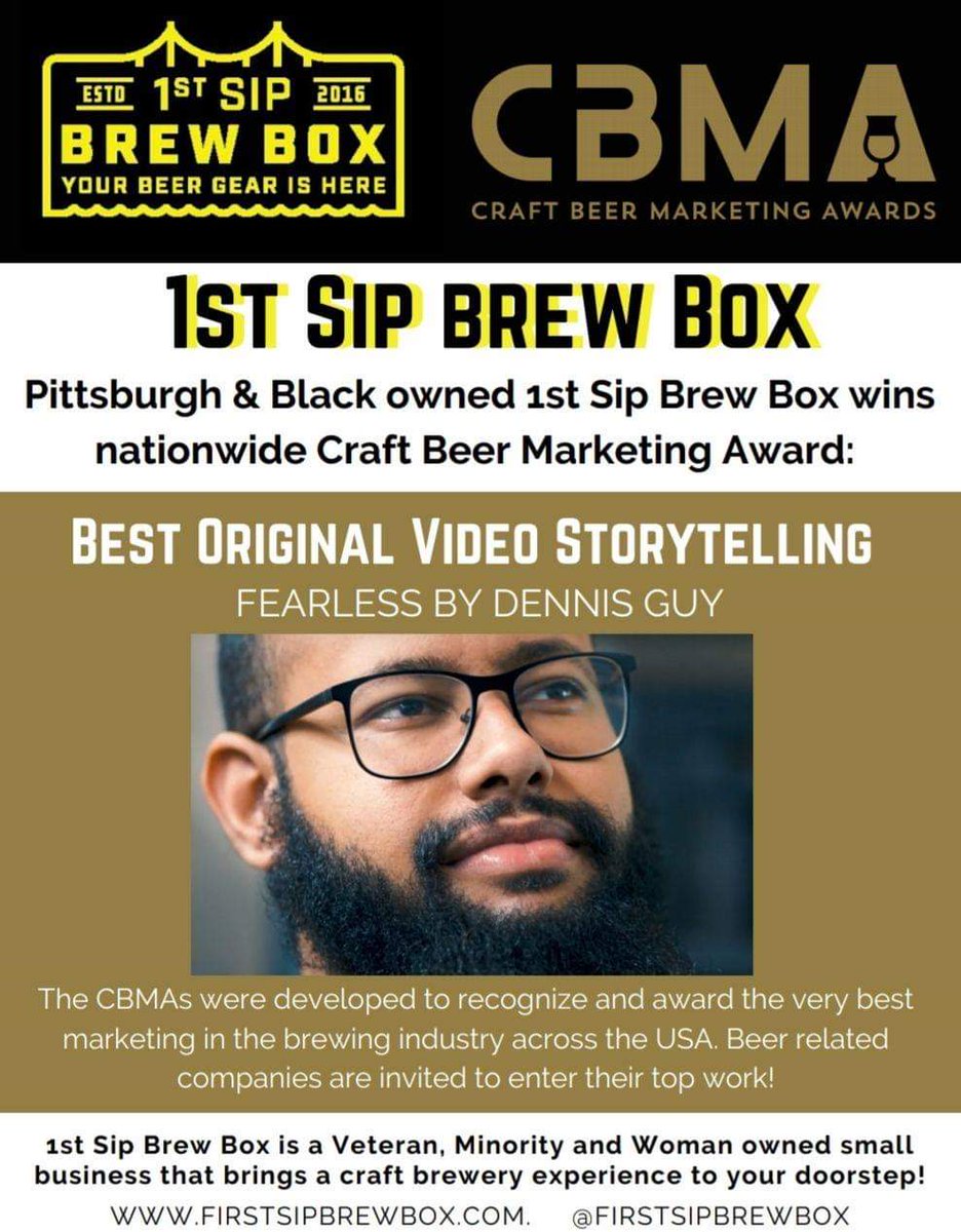 firstsipbrewbox's tweet photo. The serendipity of your life when you put in the hard work. Just never give up! To all my people out there that never started. Do not hold yourself back absolutely no reason not to start today. #firstsipbrewbox #yourbeergearishere #blackowned #veteranowned #womanowned https://t.co/TpmilCXQ7u