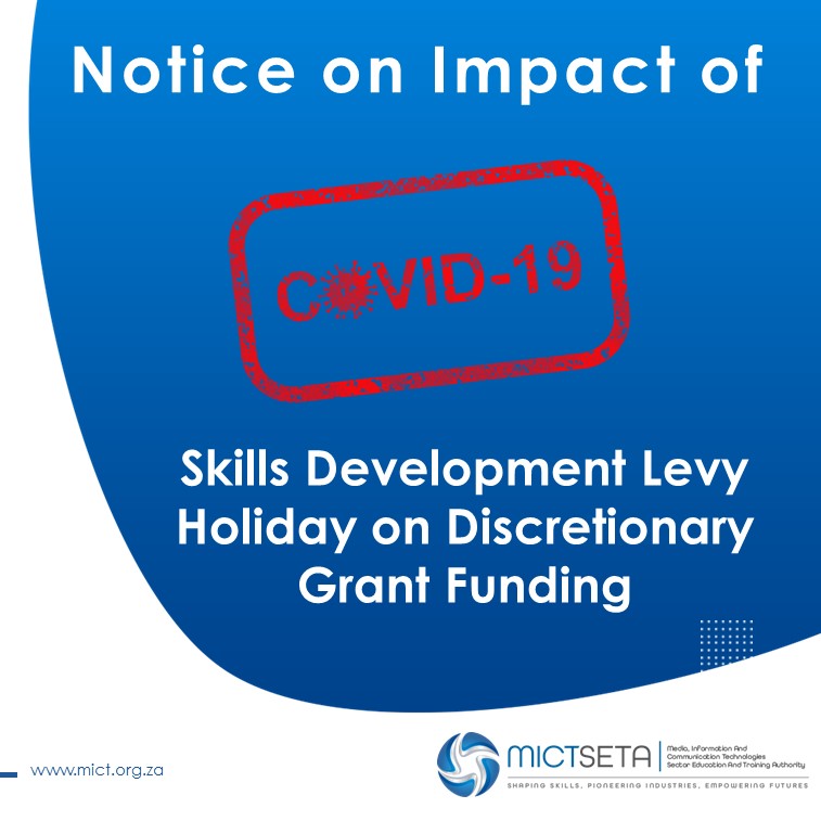 MictSeta's tweet photo. While the skills development levy holiday has provided vital relief for companies, its impacted many financially. This notice provides clarity on the status of discretionary grant funding to all stakeholders implementing skills development initiatives https://t.co/OvoWW7YBeI https://t.co/j0DfhMQ6E1