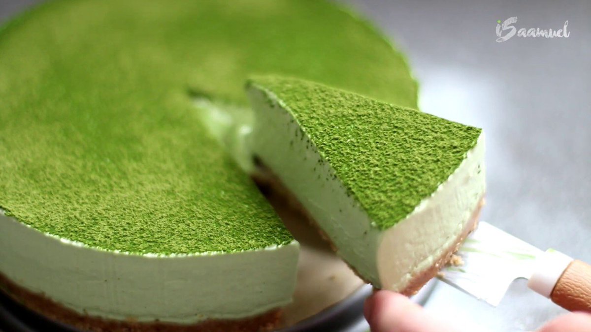 tsubasa kashiwagi: matcha cheesecake