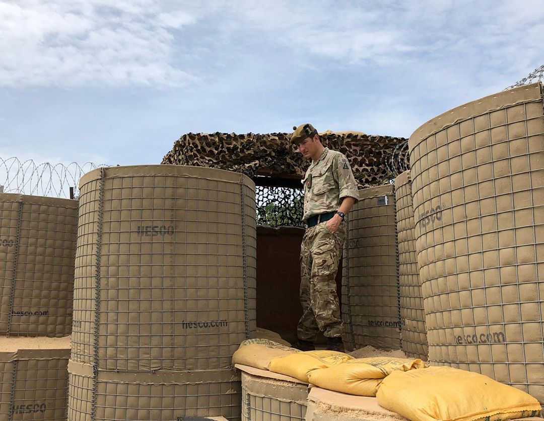 The Nigerian military is making use of the British Hesco sand barriers which offer far more protection than trenches.