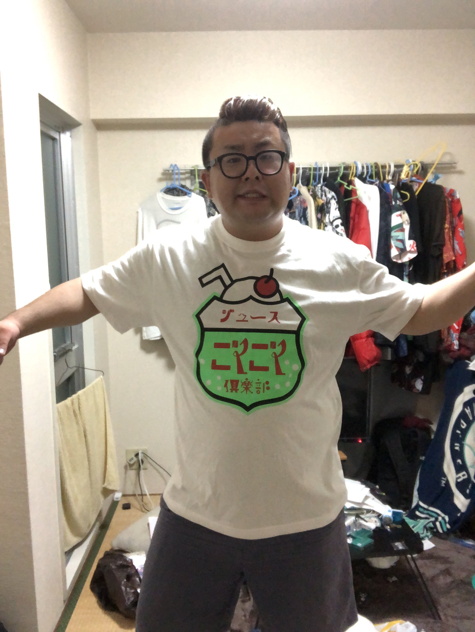 ジュースごくごく倶楽部 ベースボールシャツ