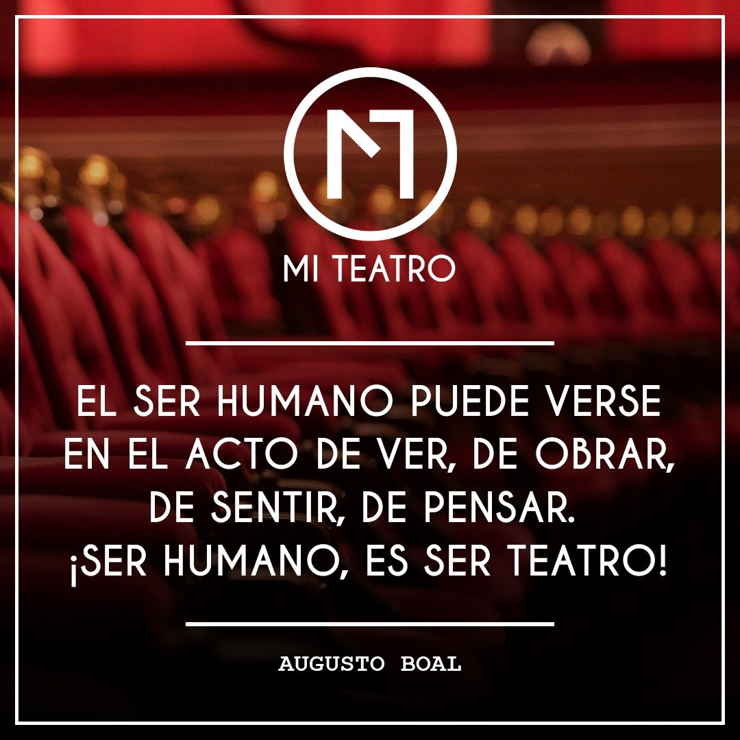 La vida es como el teatro, cada día tenemos la oportunidad de contar una nueva historia. ✨ ¡Tú decides el camino! 🙏🏼 Pronto nos volveremos a ver, y será increíble. #MITEATROencasa 🎭