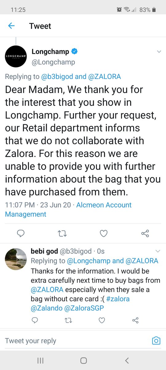 longchamp zalora