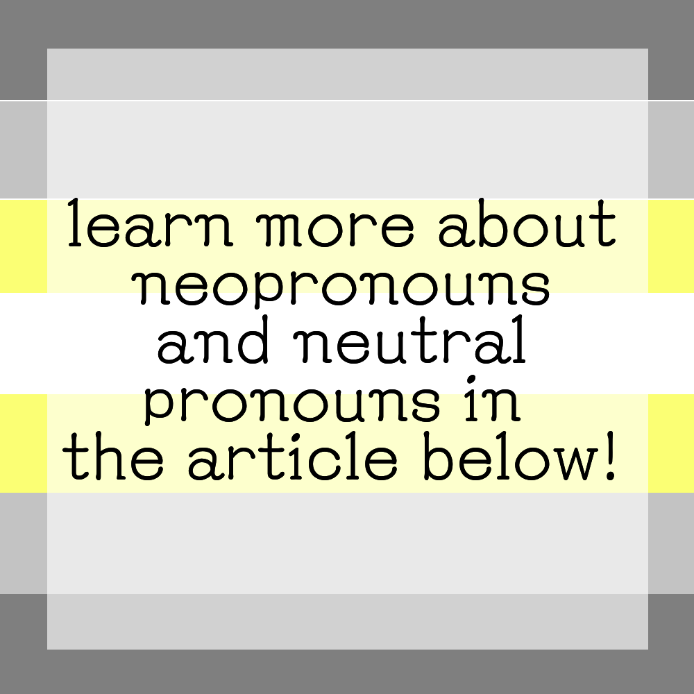 NonbinaryWiki's tweet photo. howdy!
today we're going to talk about neopronouns!
https://t.co/Xn7Rtbrfrg https://t.co/YUivcmqI9c