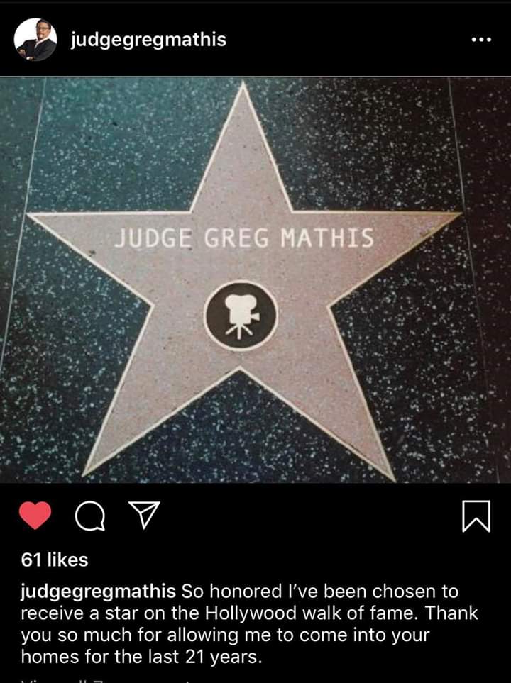 EMUBlackAlumni's tweet photo. Congratulations to Eastern Michigan University alum and EMUBA member/donor, Judge Greg Mathis! He is taking EMU from the streets of Ypsilanti and Detroit, all the way to the Hollywood Walk of Fame. 🌟 We are proud to go along for the ride. 💚 #TruEMU #EMUBA #Detroit #JudgeMathis https://t.co/lv3AGx70pc