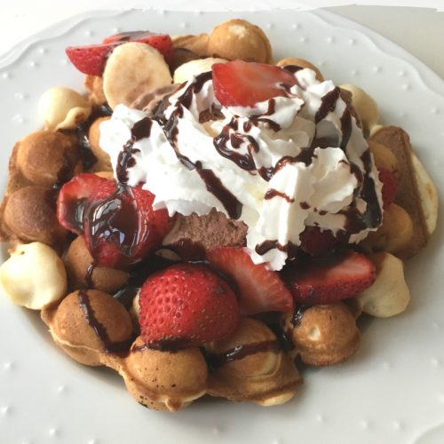 seiji shingen: peanut butter chocolate waffles