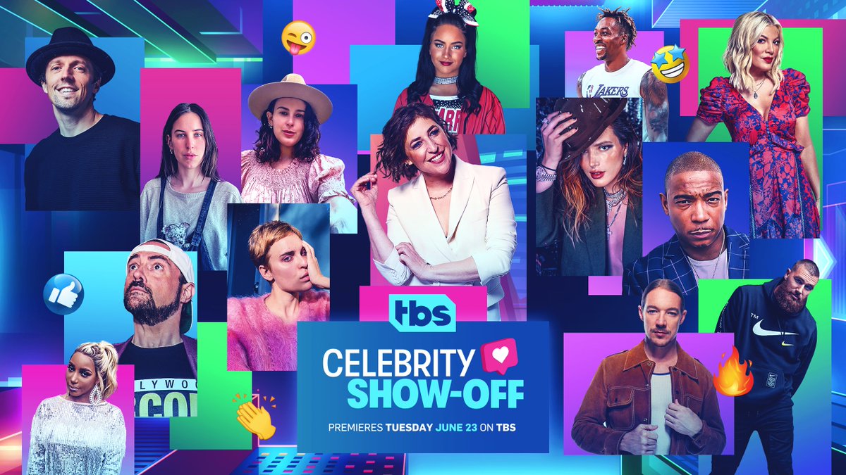 iSpyMusic's tweet photo. We’ve got music in the fun new series “Celebrity Show-Off” which premieres tonight @ 10/9c on @TBSNetwork. It’s a TV/Social Media experiment where celebs create their own home videos.  The longer a celeb stays in the game, the more they raise for charity! #celebshowoff https://t.co/W7vNrimIiX