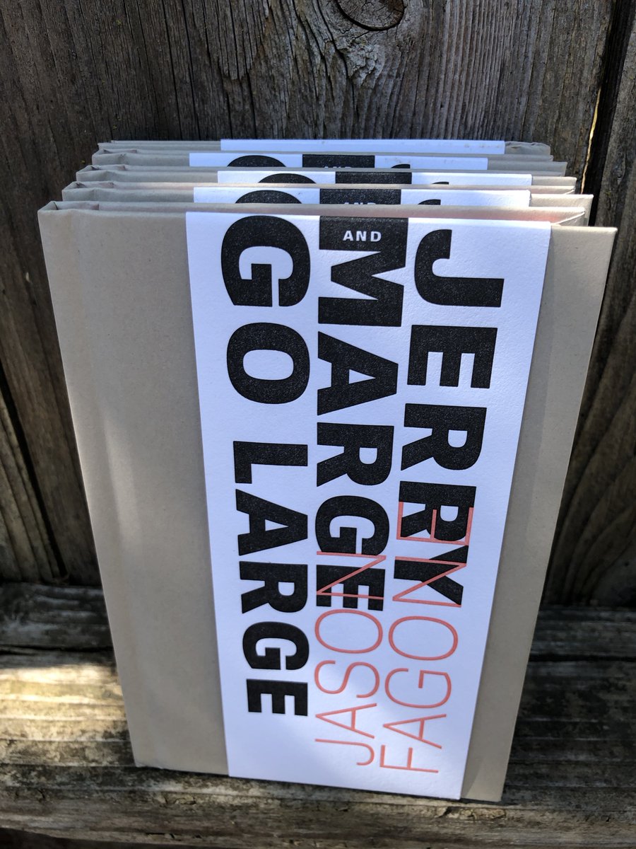 JERRY AND MARGE GO LARGE, my story about a retired Michigan couple who hacked the lottery, is now a hardcover book.

Published by <a href="/hingstonolsen/">Hingston & Olsen</a>, an indie press in Canada that makes beautiful print products. Signed edition of 500, w/ a new afterword.

Buy: hingstonandolsen.com/jerry-and-marg…