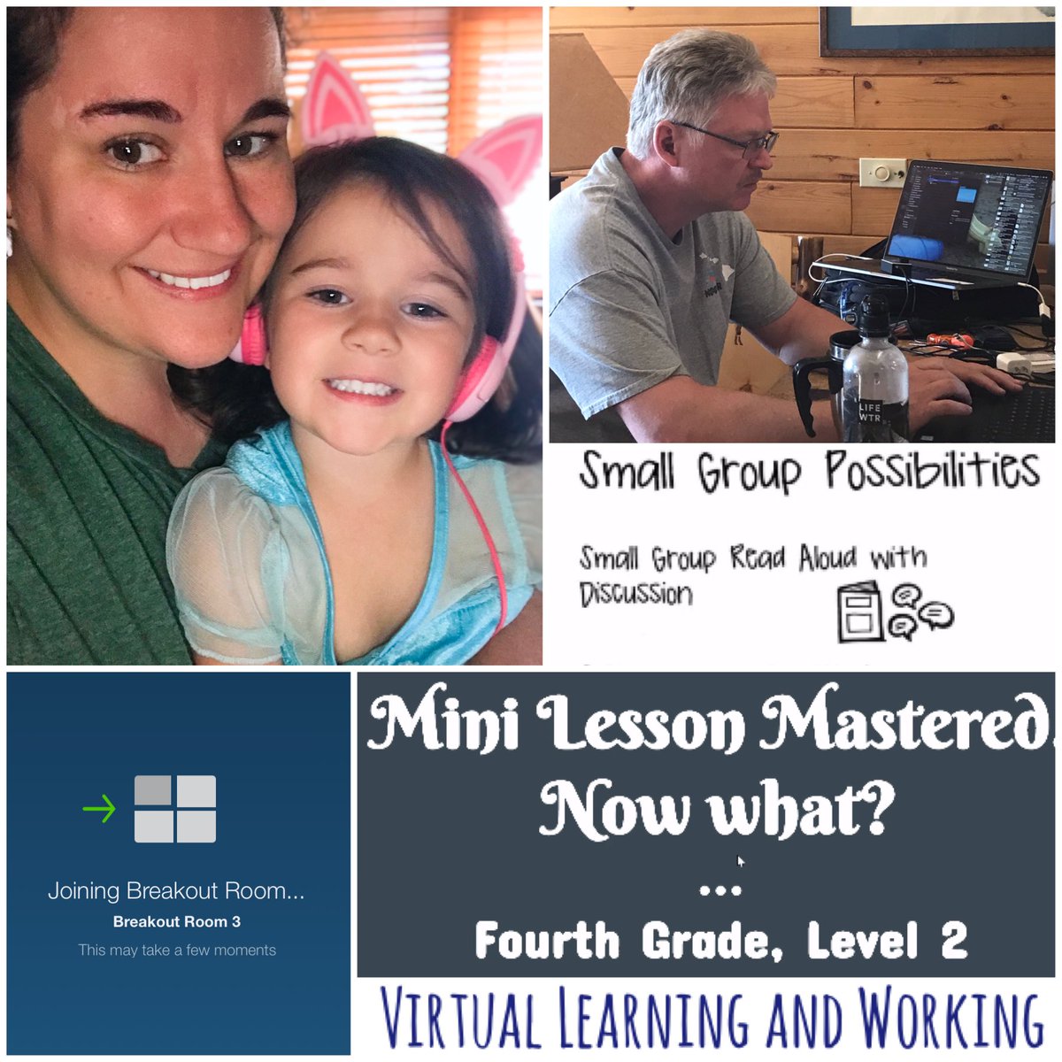 LHauserC3's tweet photo. Virtual Learning happening with my Katy ISD PD, while my family is also engaged in their own virtual work today. 👩🏻‍💻 

Fitness underwater selfie! Lots of swimming, laps, flips, &amp; flops in the pool. 🏊‍♀️ 🏊 

#USESummer 
#StallionsDeserveIt https://t.co/PNNQZ7fiig