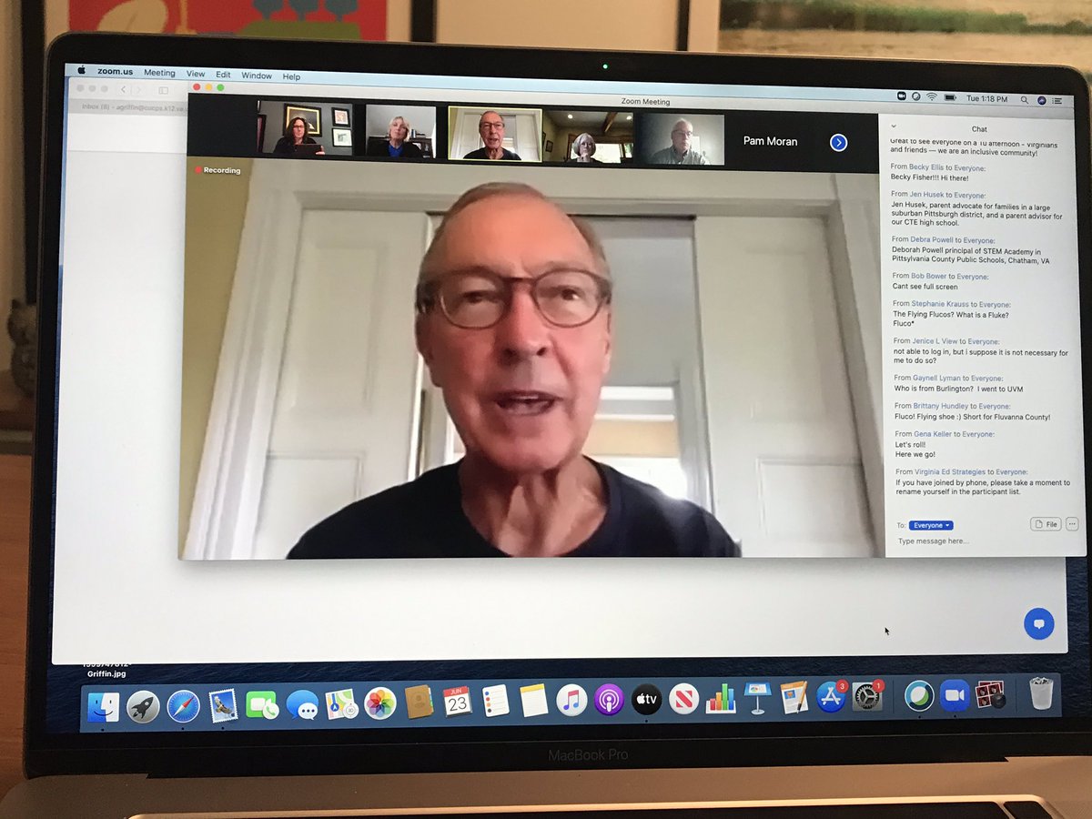 dramygriffin's tweet photo. Always love learning from @dintersmith and educators from across the Commonwealth! @VA_Partners4Edu #CLPBookChat https://t.co/oP8Y17c8zC