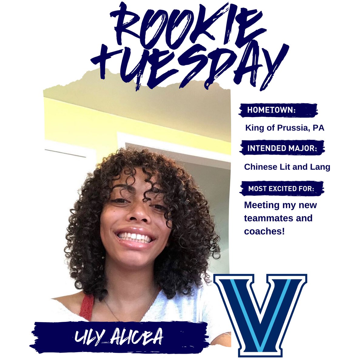 VillanovaCheer's tweet photo. Please join us in welcoming one of our new members, Lily Alicea, a sophomore transfer from George Washington!🎉 We can’t wait to meet you and see you around campus💙💙 https://t.co/b9MDm1Ku25