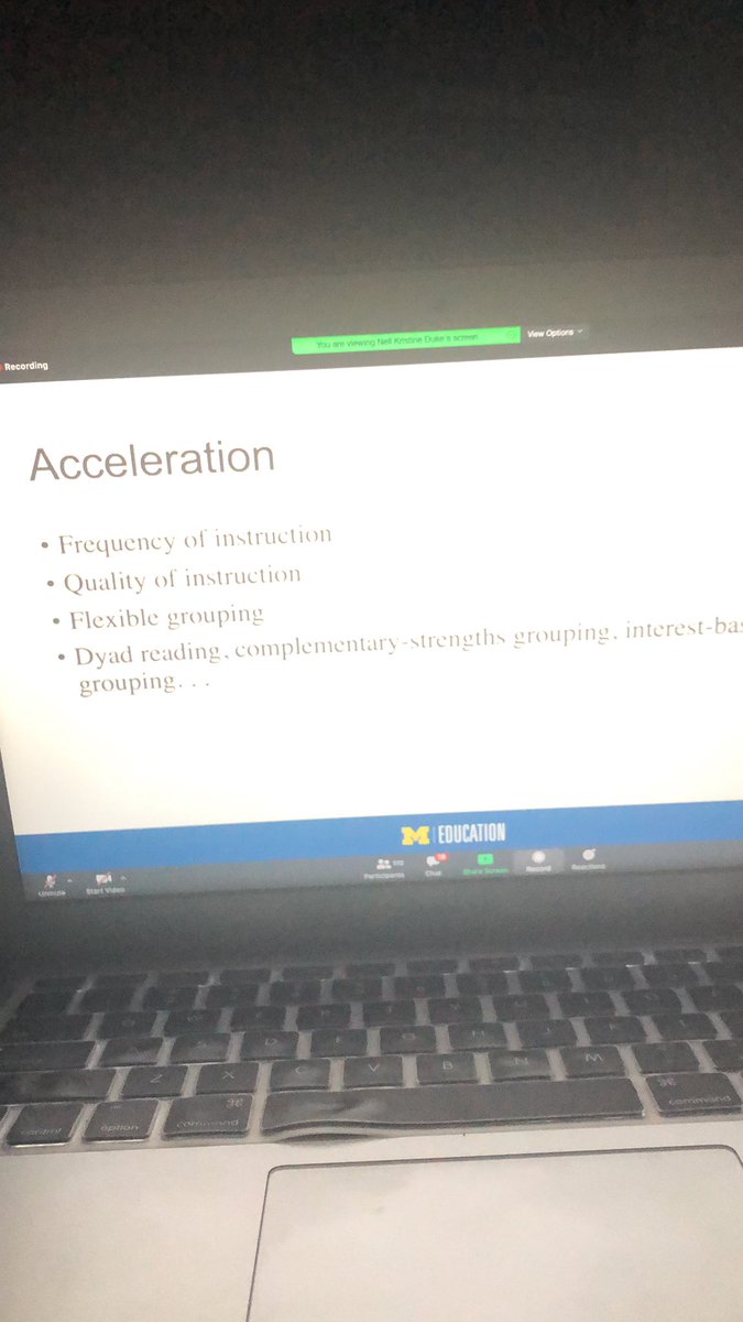 We know we want to accelerate our Ss growth...but we need to be intentional with an acceleration model about how we do that. <a href="/nellkduke/">Nell K. Duke</a> #WCPSMDlearns