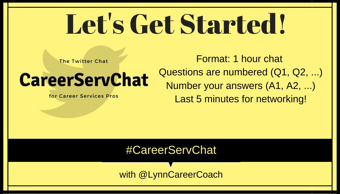 CareerServChat: June 24 at 12:30 pm ET tweet media