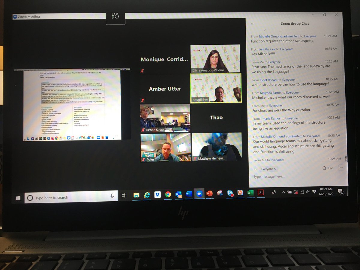 oamadorv's tweet image. Powerful day 2 of Teacher Clarity Playbook with 250+ educators attending #virtualTCP. The collective efficacy...even at a distance, is off the charts!!! ⁦@DFISHERSDSU⁩ ⁦@NancyFrey⁩ ⁦@CorwinPress⁩