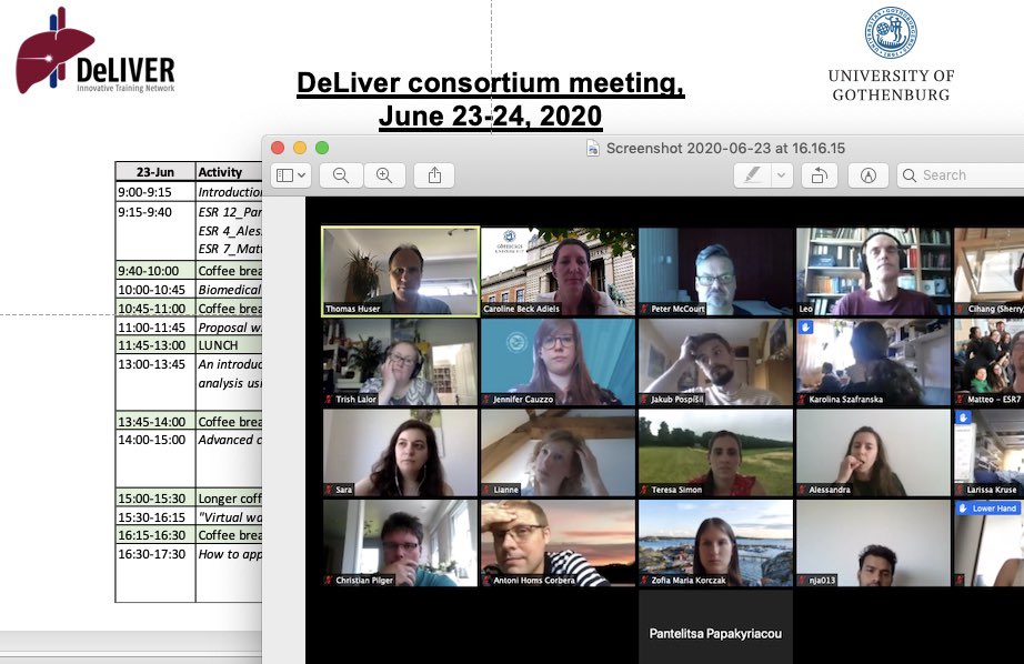 Caroline Adiels (@biophysicslab) on Twitter photo Via Zoom virtual meeting hosted from Gothenburg. Attendees gave great presentations, course-lectures and engaged in the discussions. To be continued...#DeLiver_ITN <a href="/Naturvetenskap/">Naturvetenskap/GU</a> Via Zoom virtual meeting hosted from Gothenburg. Attendees gave great presentations, course-lectures and engaged in the discussions. To be continued...#DeLiver_ITN <a href="/Naturvetenskap/">Naturvetenskap/GU</a>