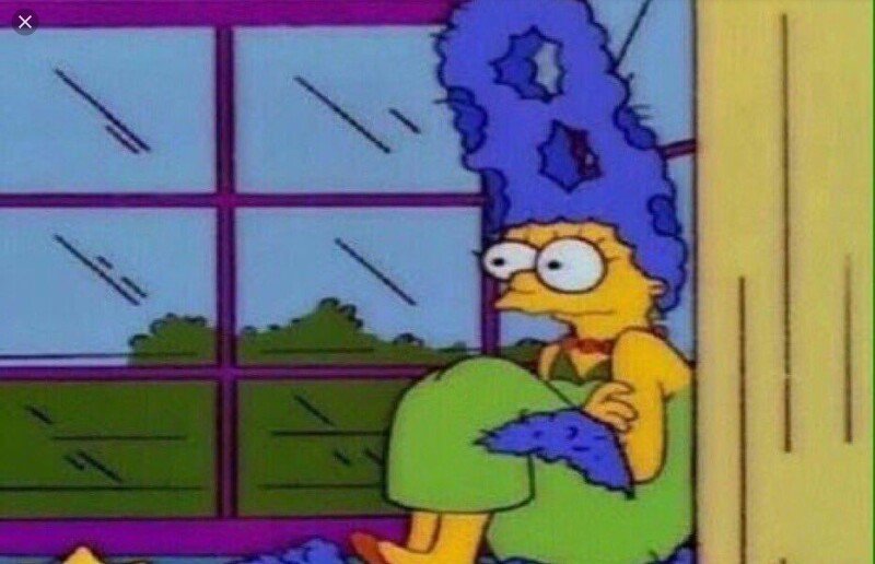 Danpeviv's tweet photo. Marge Simpson nos dio los moods de la cuarentena. https://t.co/h211g3ZZqw